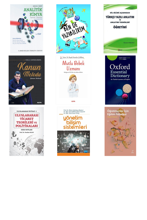 Analitik Kimya Temel İlkeler Ders Kitabı Cilt... +8 Adet Eğitim Kitabı