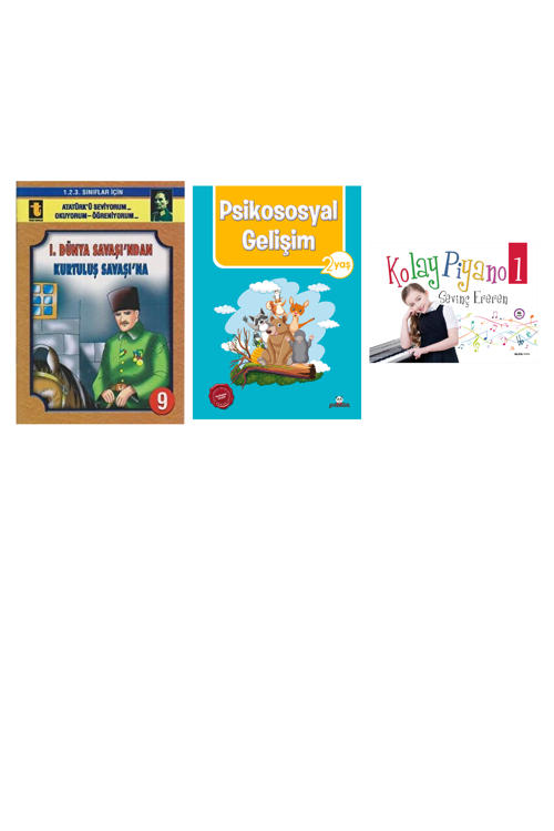 1. Dünya Savaşı'Ndan Kurtuluş Savaşı'Na (Eğik... +2 Adet Eğitim Kitabı