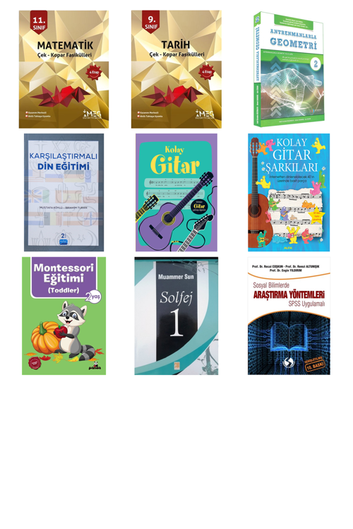11. Sınıf Matematik Çek - Kopar Fasikülleri 4... +8 Adet Eğitim Kitabı