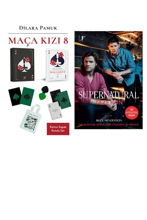 Maça Kızı 8 - 1. Kitap (Karton Kapak - Kutulu... +1 Adet Edebiyat Kitabı