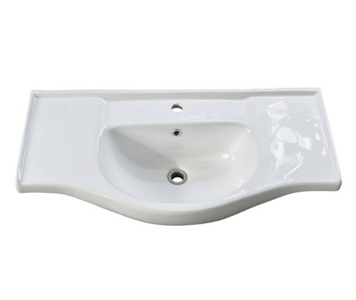 Bozvit Gordion 100 cm Konsollu Lavabo Beyaz - 6001
