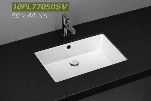 İsvea - Tezgahaltı Lavabo Dikdörtgen Beyaz - 10PL77050SV