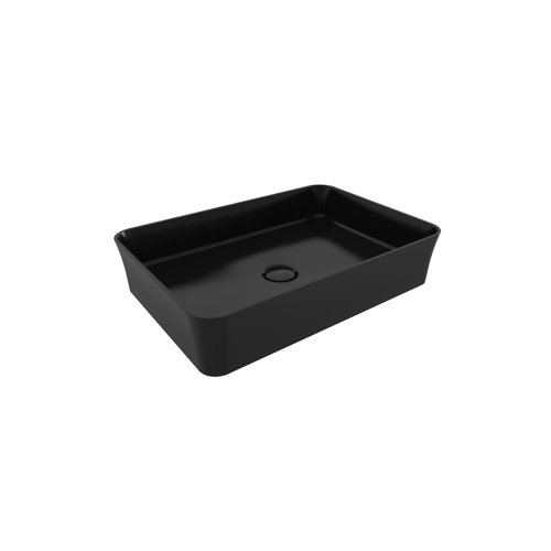 Sottile Slim Line Tezgah Üstü Lavabo Parlak Siyah 55 cm - 1476-005-0125