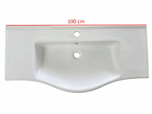 Bozvit 100 cm Konsollu Lavabo Beyaz - 11100