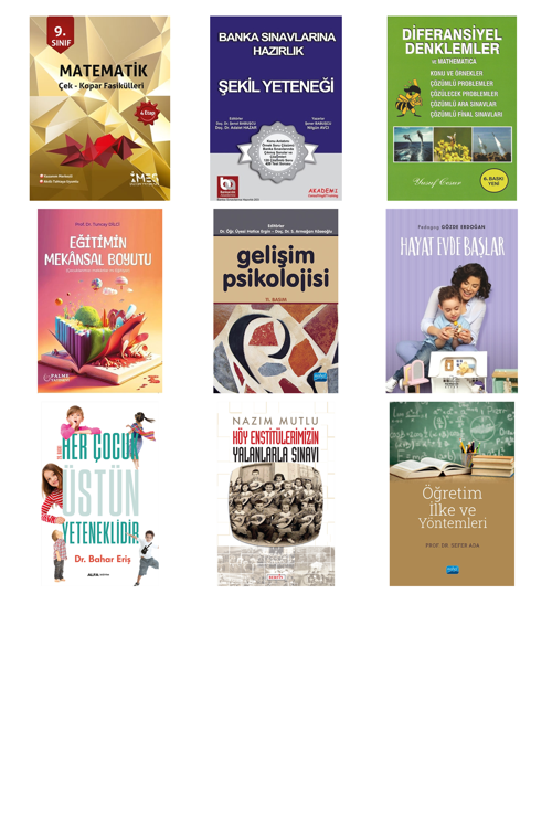9. Sınıf Matematik Çek - Kopar Fasikülleri 4 ... +8 Adet Eğitim Kitabı