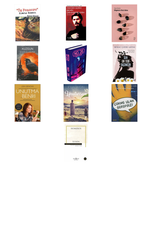 "Üç Pencere"... +9 Adet Edebiyat Kitabı