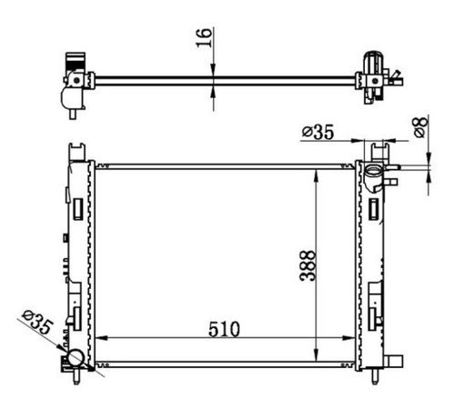 Motor Su Radyatoru Captur I 12> Clıo Iv 12> Dokker 12> Symbol Iıı 14> Sandero Iı 12>