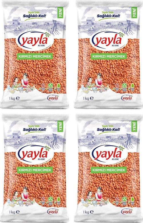 Kırmızı Mercimek 1 kg x 4 Adet