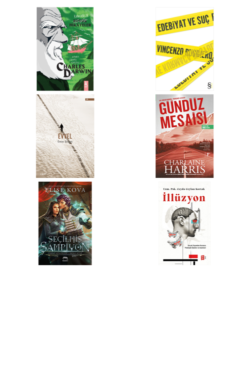 Charles Darwin Karanlık Büyük Hikâyeler... +5 Adet Edebiyat Kitabı