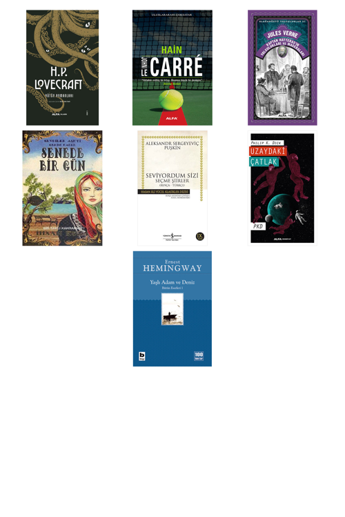 H.P. Lovecraft - Bütün Romanları (Ciltli)... +6 Adet Edebiyat Kitabı