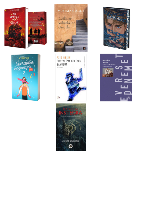 Bir Kibritle Yok Olmak 2 (Ciltli)... +6 Adet Edebiyat Kitabı