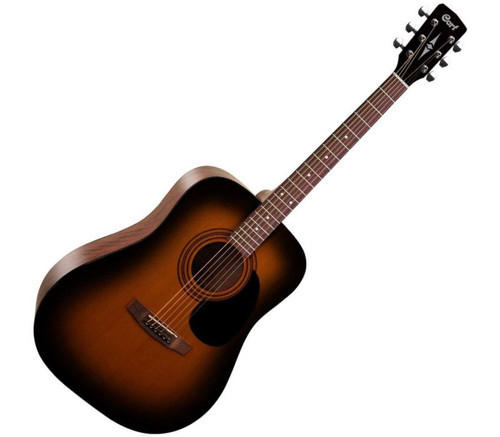 Cort AD810SSB Akustik Gitar (Başlangıç/Orta Seviye) | Ladin Kapak, Maun Gövde, Satin Sunburst Renk ve Dreadnought Kasa F