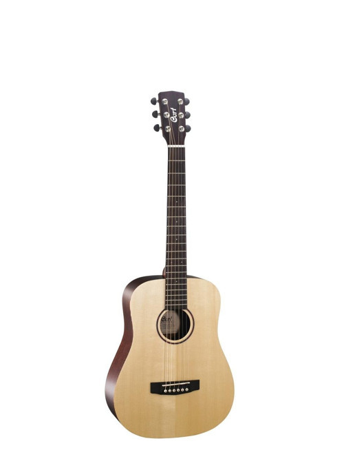 EARTHMINIF-ADIRONDACK Adirondack Kapaklı Mini Akustik Gitar (Orta Seviye) | 3/4 Kompakt Boyut, Masif Adirondack Lad
