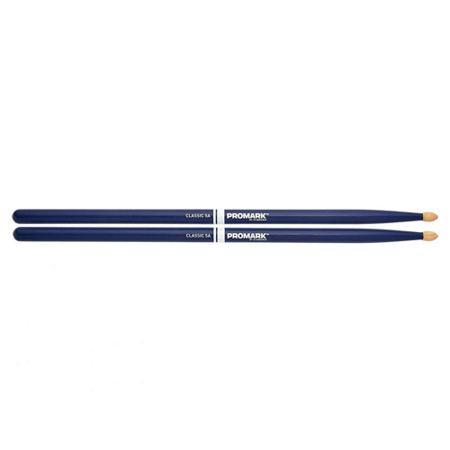 Promark TX5AW-BLUE 5A American Hickory Baget - Mavi (Profesyonel) | Canlı Mavi Boyalı Yüzey, Sahne Şovları İçin Estetik