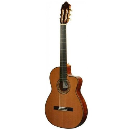 NAC4 Elektro Klasik Gitar | İnce Kasa Sedir Kapak - Profesyonel
