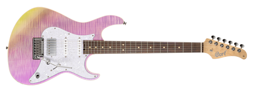 Cort G280 SELECT TCP Elektro Gitar | Transparan Mor - SSH Manyetik Dizilimi