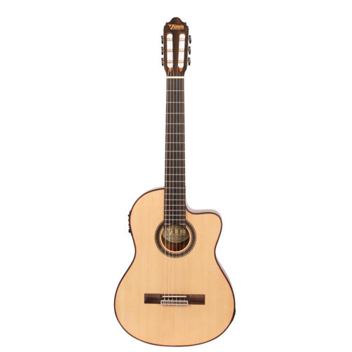 VC704CE Elektro Klasik Gitar - Masif Sedir Kapak (İleri Seviye) | Masif Sedir (Solid Cedar) Kapak, Cutaway Gövd