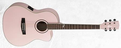 JADE2F-PPM Elektro Akustik Gitar | Çantalı - Soluk Pembe Metalik