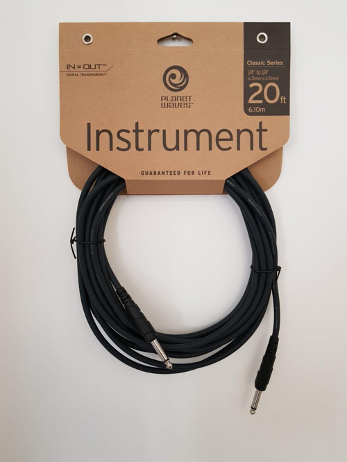 Planet Waves PWCGT20 Gitar Kablo Cls Ser 14 Inst Cbl (6 Metre) | Korozyona Dayanıklı - Saf Sinyal - Esnek