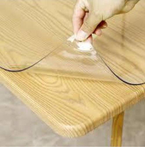 ŞEFFAF MASA ÖRTÜSÜ 1,7 mm 80 cm x 150 cm Kalın Pvc Kaymaz Masa Örtüsü Koruyucu 80 CM X 150 CM