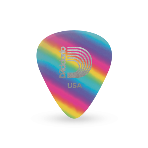 Planet Waves 1CRB6-10 Selüloit Pena Rainbow Heavy (10'lu Paket) | Gökkuşağı Desen - Sert - Net Ton