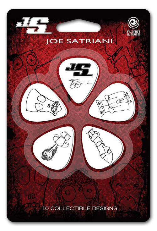 Planet Waves 1CWH2-10JS Joe Satriani İnce (Thin) Gitar Penası - Beyaz (10'lu Paket - Koleksiyonluk) | Sanatçı İmza Seris