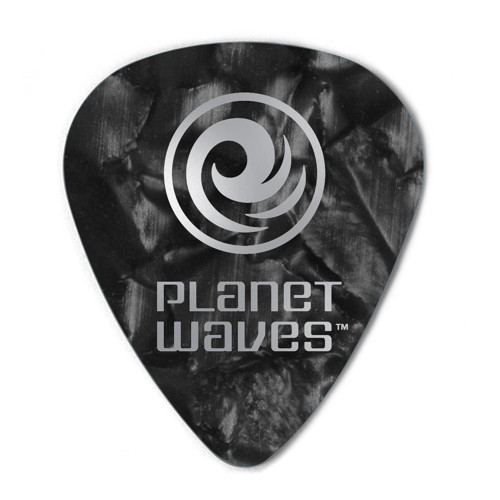 Planet Waves 1CBKP6-25 Selüloit Sert (Heavy) Gitar Penası - Siyah (25'li Paket) | Standart Ölçü, Güçlü Ses Projeksiyonu