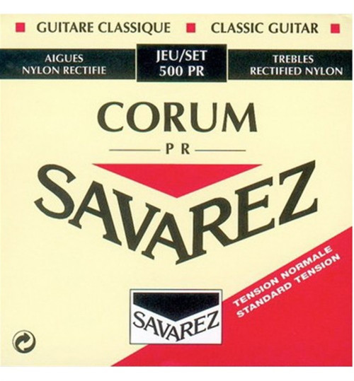 656087 Savarez Corum 500PR Klasik Gitar Teli | Normal Tansiyon Naylon Tizler ve Esnek Baslar ile Dengeli ve Sıcak K