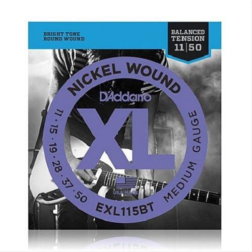 D'Addario EXL115BT XL Nickel Serisi Elektro Gitar Tel Seti (11-50 - Nickel Wound)
