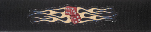 Planet Waves 64P05 6.4 cm Geniş Dokuma Gitar Askısı - Flaming Dice (Orta/Profesyonel Seviye) | Alevli Zar Grafiği, Omuz