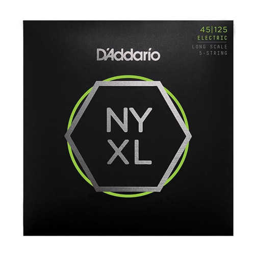 NYXL45125 Bas Gitar Tel Seti | NYXL Nickel Wound, 5-Tel, .045-.125