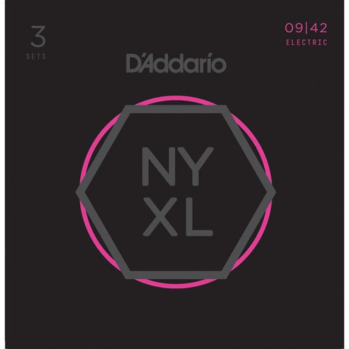 NYXL0942-3P Elektro Gitar Tel Seti | NYXL Nickel Wound, 3'lü Paket, .009-.042