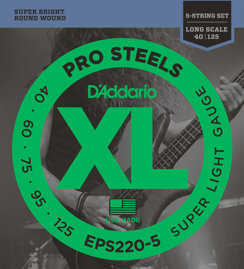 D'Addario EPS220-5 XL Nickel Serisi Bas Gitar Tel Seti (Long Scale - 40-95)
