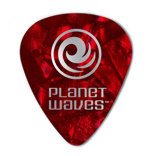 Planet Waves 1CRP4-100 Selüloit Pena Medium Red Pearl (100'lü Paket) | Sedefli Görünüm - Klasik His - Ekonomik