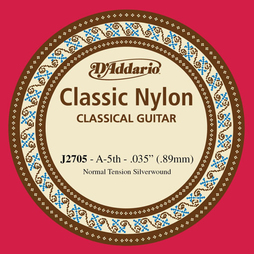 D'Addario J2705 Student Nylon Klasik Gitar Tek Tel (A-La - Normal Tension - Naylon)
