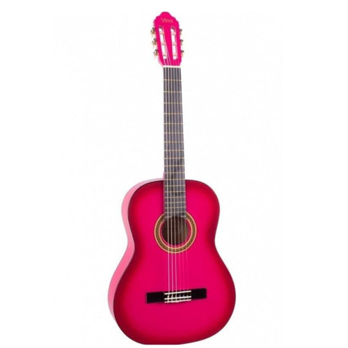 VC103TPKS 3/4 Klasik Gitar - Pembe Sunburst (Başlangıç Seviyesi) | Sap Ayar Çeliği (Truss Rod), Estetik Pembe G