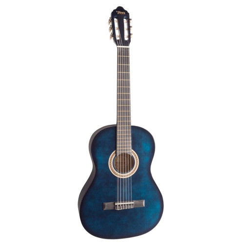 VC104TBUS Klasik Gitar 4/4 (Mavi Sunburst) | Sap Çelikli - Canlı Mavi - Başlangıç