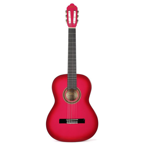 VC104TPKS Klasik Gitar 4/4 (Pembe Sunburst) | Sap Çelikli - Parlak Cila - Yetişkin Boy