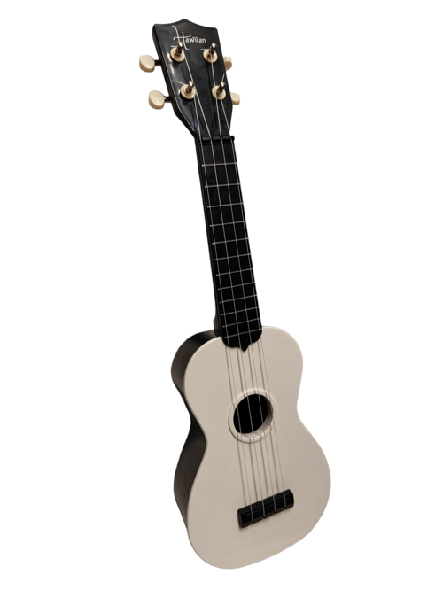 Hawiian XU21-1-WH Soprano Ukulele (Beyaz) | Şık ve Minimalist Beyaz Cila Dengeli Tansiyon Kristal Tizler