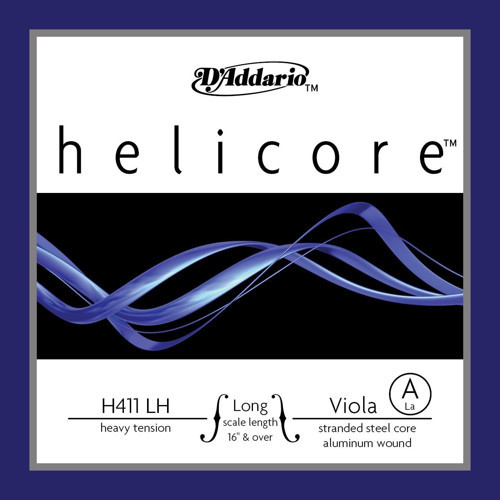 D'Addario H411LH Helicore Tek Viyola La (A) Teli (Long Scale - Heavy) | Çok Lifli Çelik Öz Yapısı Güçlü Projeksiyon ve Y