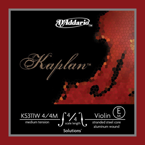 KS311W Keman Tek Tel | Kaplan, (SOL-G), Silver Wound