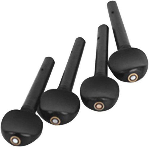 1333 Sedefli Abanoz Çello Burgu Seti | Profesyonel Çello İcrası İçin Sert Abanoz Yapı ve Estetik Sedef İşlemeli