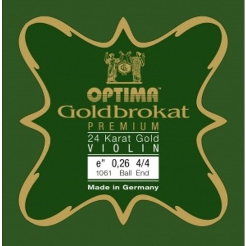 631745 Goldbrokat Premium 24 Ayar Altın Keman Mi Teli | Gerçek Altın Kaplama ile Kararmaya Dayanıklı Yapı ve Sıca