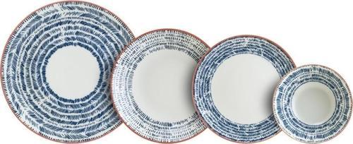 Chichi Home Blue Pino 6 Kişilik Porselen Yemek Takımı 24 parça