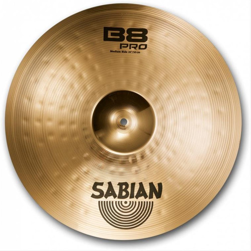 32012B B8 Pro Medium Ride 20 İnç Davul Zili (Orta Seviye) | Parlak Bitiş, Net Çubuk Sesi ve Profesyonel Görünüm S