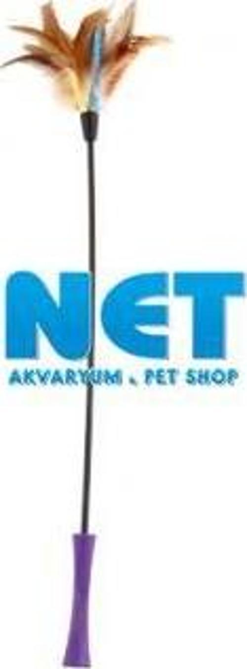7061 Feather Teaser Kedi Oltası 60 cm Doğal Tüylü