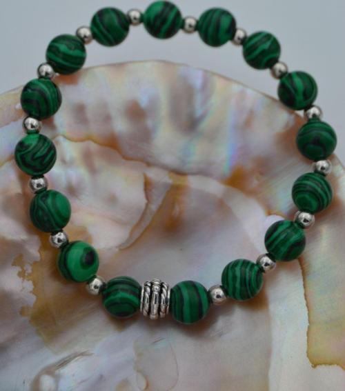 Jewellery Malahit Doğal Taşlı Bileklik Yeşil