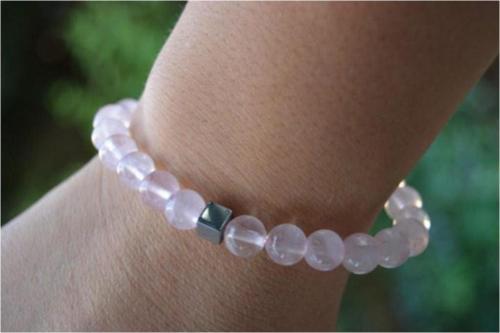 Jewellery Pembe Kuvars Bileklik Unisex Pembe