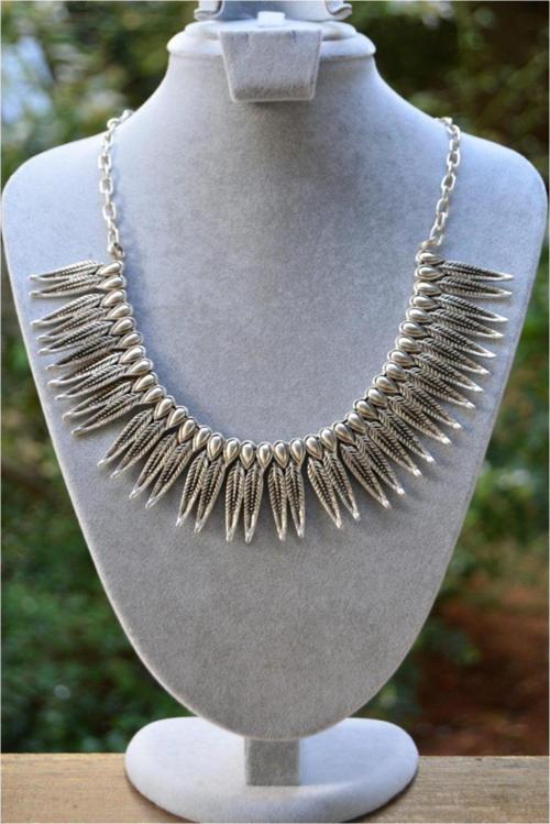 Kadın Jewellery Bohem Kolye Gümüş Rengi