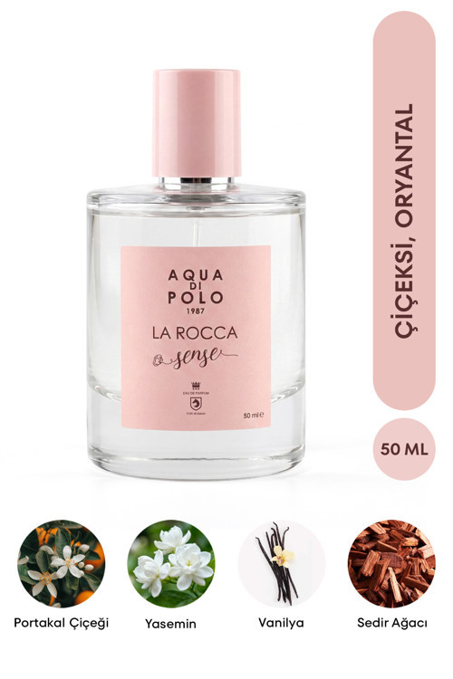 La Rocca Sense EDP Kadın Parfüm 50 ml | Çiçeksi, Oryantal | Portakal Çiçeği, Kahve, Yasemin, Vanilya